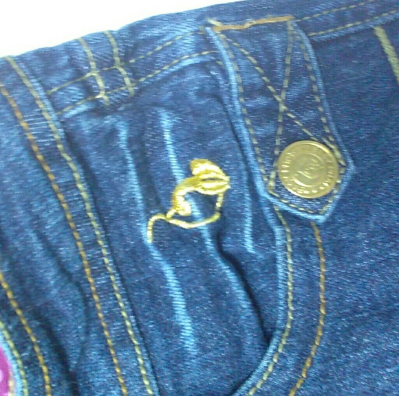 BABY PHAT GIRLS VINTAGE JEANS SIZE 8 - Picture 7 of 8